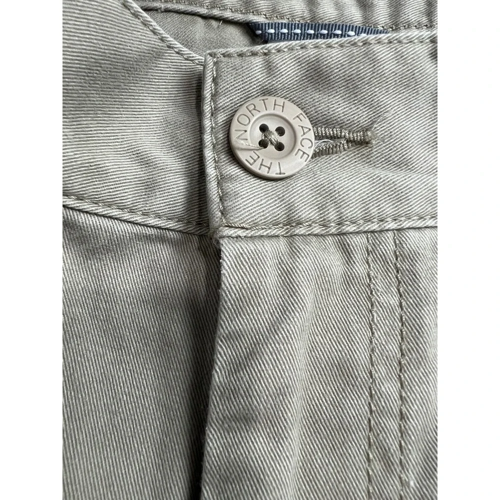 The North Face Mens Khaki Cotton Chino Shorts Size 32 Regular Tan Utility F10‎